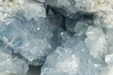 Sparkling Celestine (Celestite) Geode Section - Madagascar #364090-1